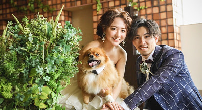 ペットと一緒のウエディング